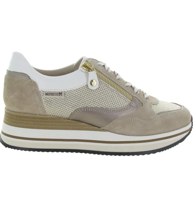 baskets et sneakers - Confort - femme - Cuir - Gris - Mephisto