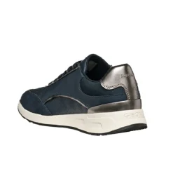 baskets et sneakers - Confort - femme - Cuir - Bleu Marine - Geox