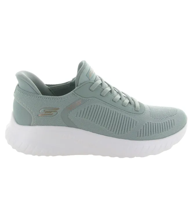 baskets et sneakers - Confort - femme - Textile - Vert - Skechers footwear