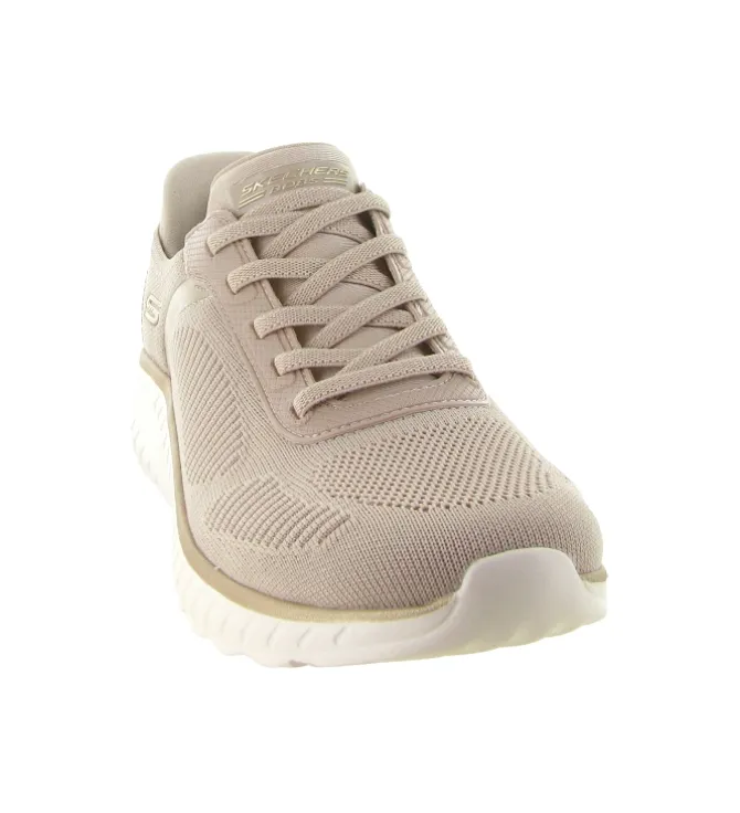 baskets et sneakers - Confort - femme - Toile - Beige - Skechers footwear