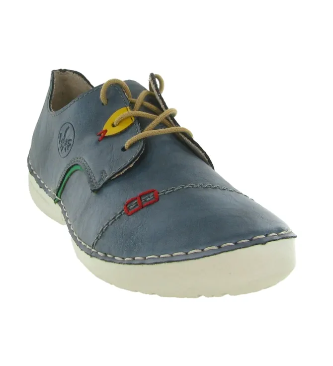 baskets et sneakers - Confort - femme - Synthétique - Bleu - Rieker