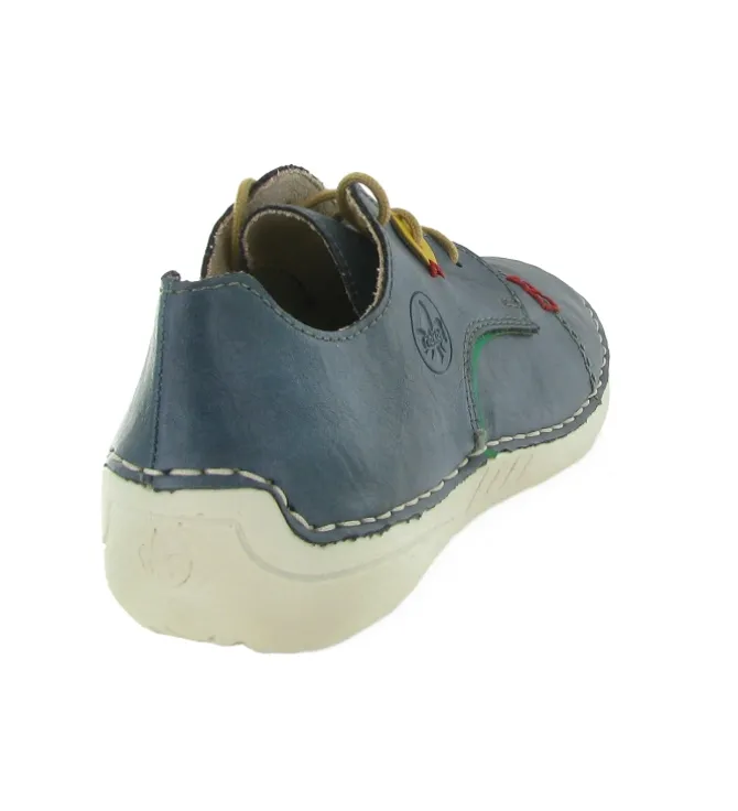 baskets et sneakers - Confort - femme - Synthétique - Bleu - Rieker