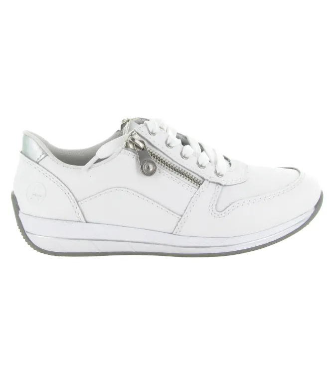 baskets et sneakers - Confort - femme - Cuir - Blanc - Rieker