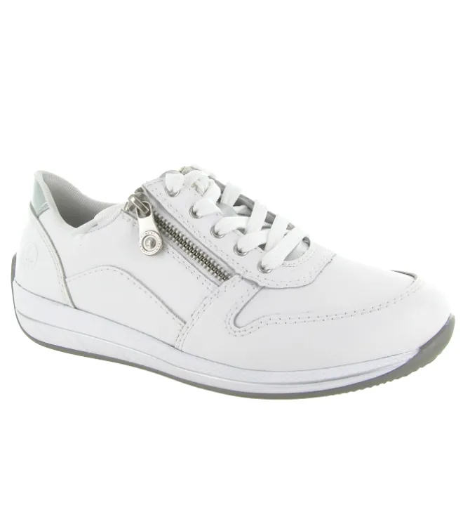 baskets et sneakers - Confort - femme - Cuir - Blanc - Rieker