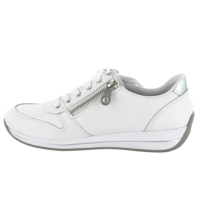 baskets et sneakers - Confort - femme - Cuir - Blanc - Rieker