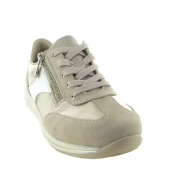 baskets et sneakers - Confort - femme - Cuir - Beige - Rieker