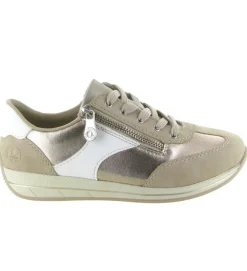baskets et sneakers - Confort - femme - Cuir - Beige - Rieker
