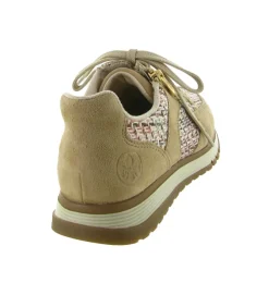baskets et sneakers - Confort - femme - Cuir - Beige - Rieker