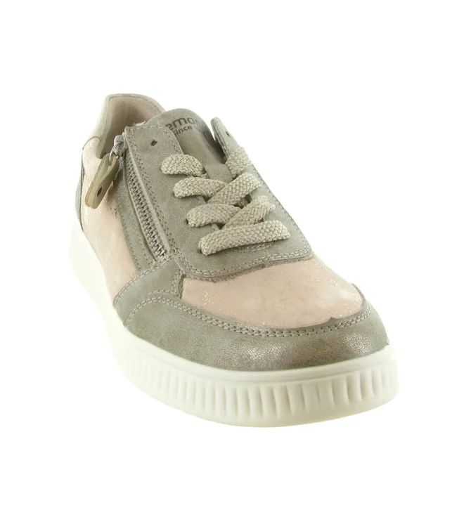 baskets et sneakers - Confort - femme - Textile - Beige - Remonte