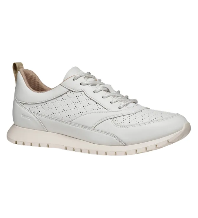 baskets et sneakers - Confort - femme - Cuir - Blanc - Geox