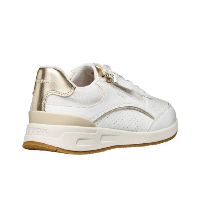 baskets et sneakers - Confort - femme - Cuir - Blanc - Geox