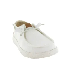 baskets et sneakers - Confort - femme - Toile - Blanc - Hey dude