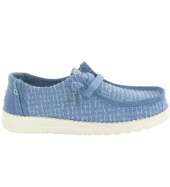 baskets et sneakers - Confort - femme - Toile - Bleu - Hey dude