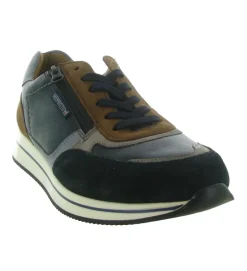 baskets et sneakers - Confort - homme - Cuir - Bleu - Mephisto