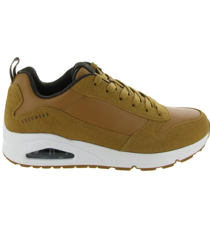 baskets et sneakers - Confort - homme - Cuir - Gris - Skechers footwear