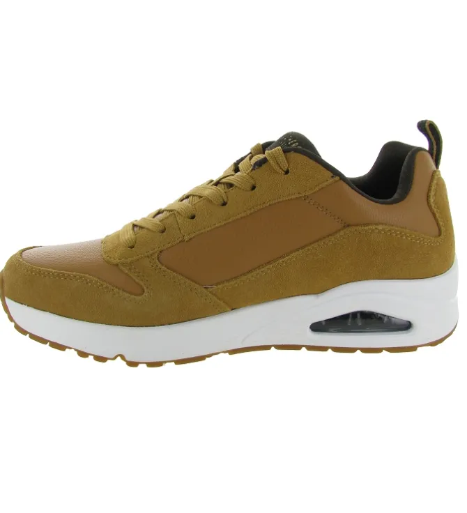 baskets et sneakers - Confort - homme - Cuir - Gris - Skechers footwear