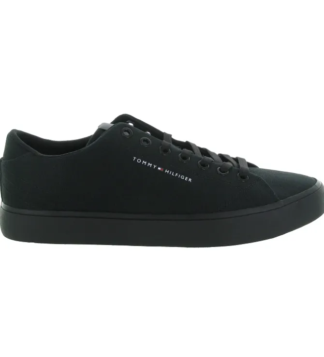 baskets et sneakers - Confort - homme - Toile - Noir - Tommy hilfiger