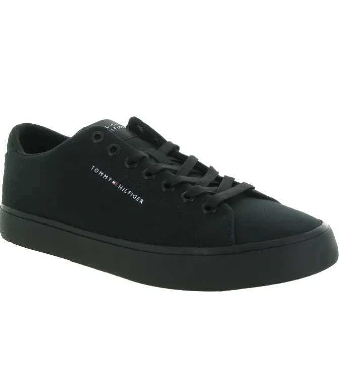 baskets et sneakers - Confort - homme - Toile - Noir - Tommy hilfiger