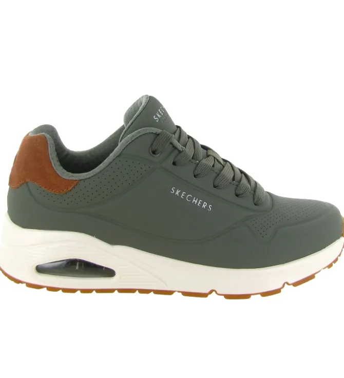 baskets et sneakers - Confort - homme - Synthétique - Vert - Skechers footwear