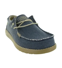 baskets et sneakers - Confort - homme - Toile - Bleu jean - Hey dude