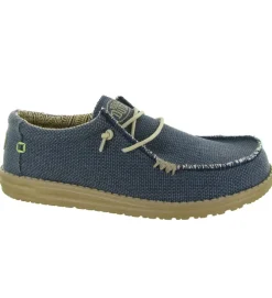 baskets et sneakers - Confort - homme - Toile - Bleu jean - Hey dude