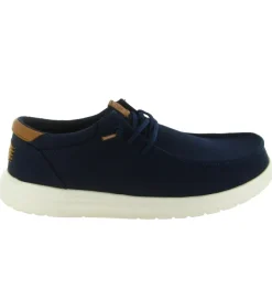 baskets et sneakers - Confort - homme - Toile - Bleu Marine - Hey dude