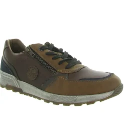 baskets et sneakers - Confort - homme - Cuir - Marron - Rieker