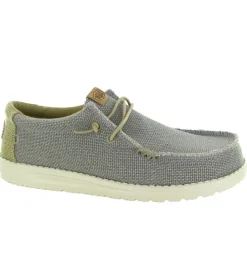 baskets et sneakers - Confort - homme - Toile - Gris - Hey dude