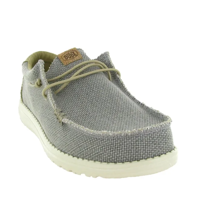 baskets et sneakers - Confort - homme - Toile - Gris - Hey dude