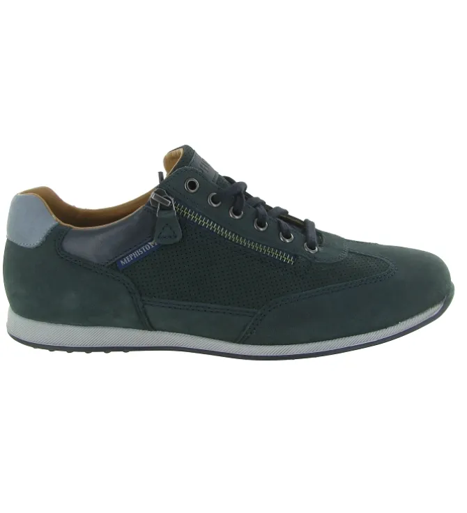 baskets et sneakers - Confort - homme - Cuir - Bleu Marine - Mephisto
