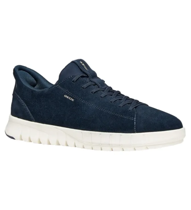 baskets et sneakers - Confort - homme - Nubuck - Bleu Marine - Geox