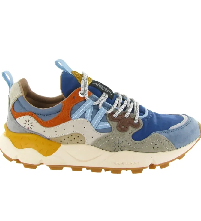 baskets et sneakers - Confort - homme - Nubuck - Bleu Marine - Flower mountain