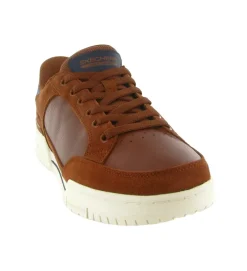 baskets et sneakers - Confort - homme - Cuir - Marron - Skechers footwear