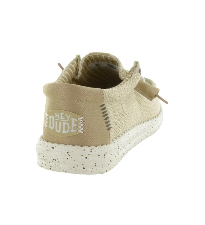 baskets et sneakers - Confort - homme - Textile - Beige - Hey dude