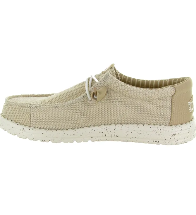 baskets et sneakers - Confort - homme - Textile - Beige - Hey dude