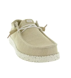 baskets et sneakers - Confort - homme - Textile - Beige - Hey dude