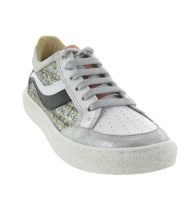 baskets et sneakers - - junior fille - Cuir - Argent - Adolie