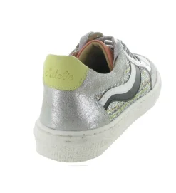 baskets et sneakers - - junior fille - Cuir - Argent - Adolie