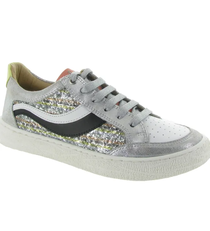 baskets et sneakers - - junior fille - Cuir - Argent - Adolie