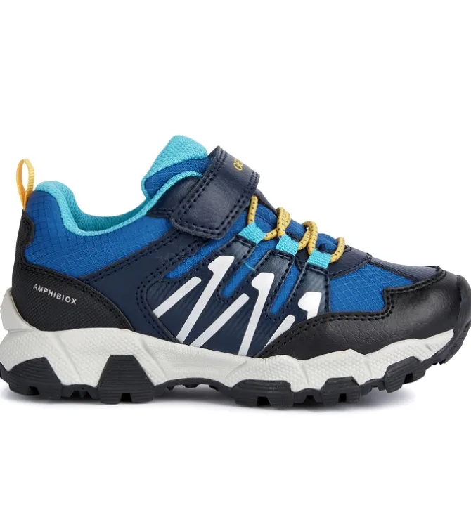 baskets et sneakers - - junior garcon - Toile - Bleu - Geox