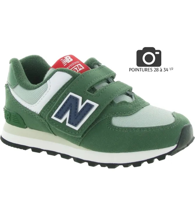 baskets et sneakers - - junior garcon - Toile - Vert - New balance
