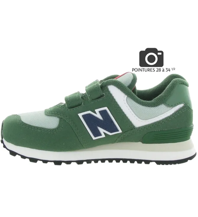 baskets et sneakers - - junior garcon - Toile - Vert - New balance