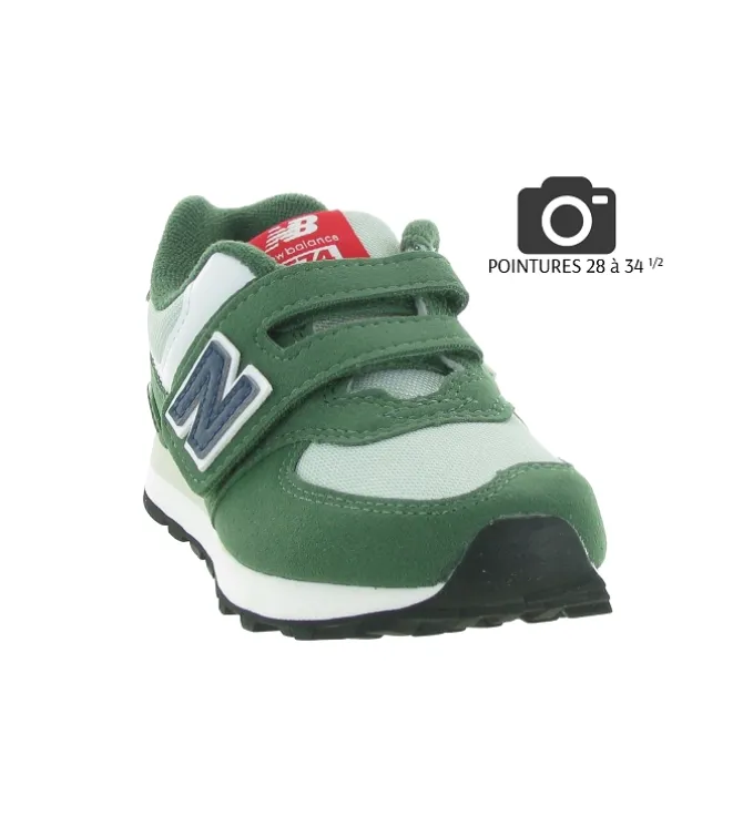 baskets et sneakers - - junior garcon - Toile - Vert - New balance