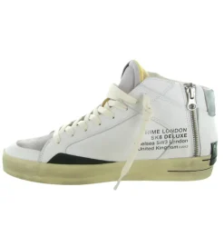 baskets et sneakers - Montante - homme - Cuir - Blanc - Crime london