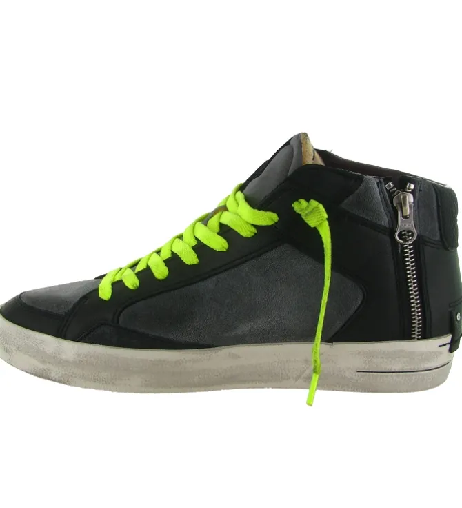 baskets et sneakers - Montante - homme - Cuir - Noir - Crime london