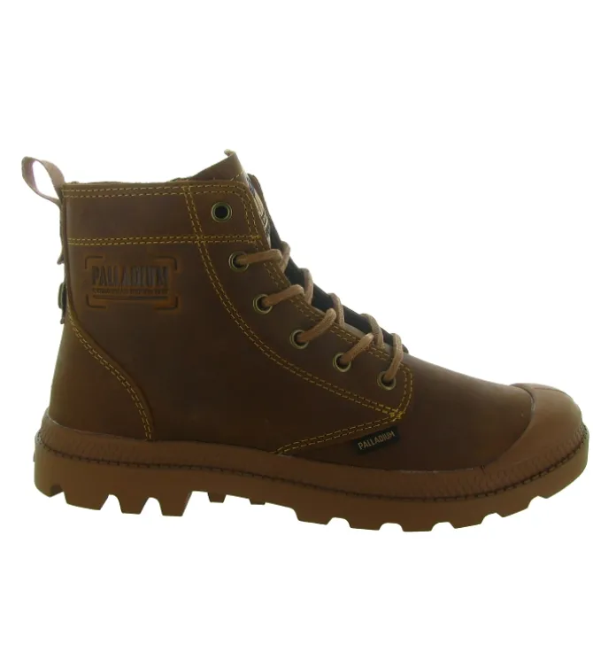 baskets et sneakers - Montante - homme - Cuir - Marron - Palladium