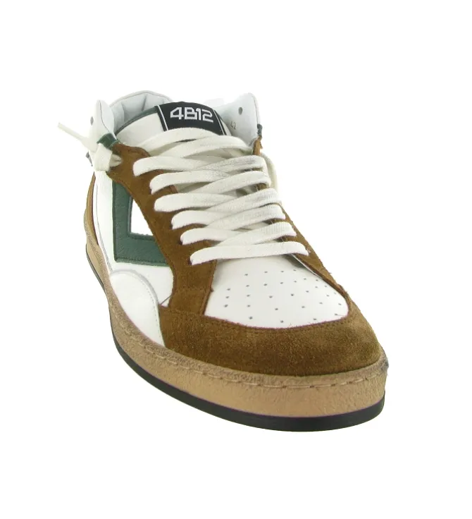 baskets et sneakers - Montante - homme - Cuir - Blanc - 4b12