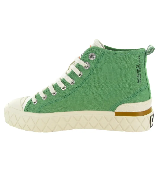baskets et sneakers - Montante - femme - Toile - Vert - Palladium