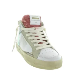 baskets et sneakers - Montante - femme - Cuir - Blanc - Crime london