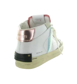 baskets et sneakers - Montante - femme - Cuir - Blanc - Crime london